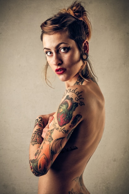 christine meikle recommends naked girl with tattoos pic