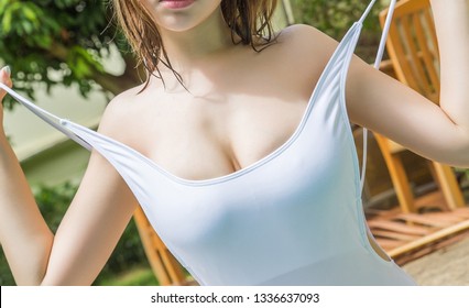 big boobs low cut shirt