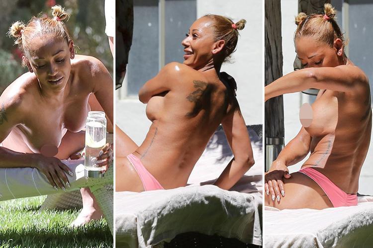 mel b topless photos