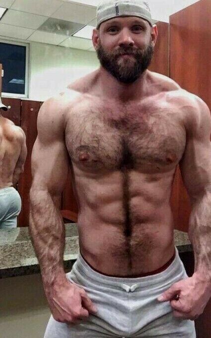 alex korobkov add big hairy chested men photo