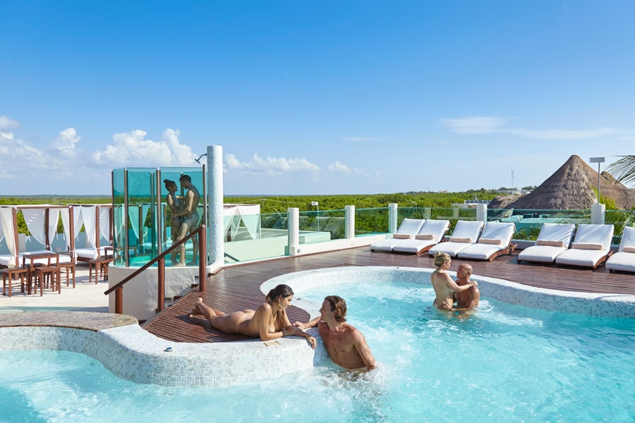 Nudist Resorts Cancun Mexico shower scene