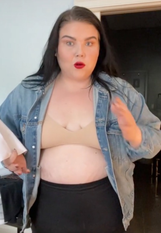 fat woman small tits