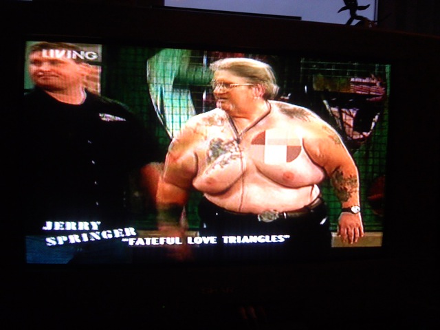 Jerry Springer Uncensored dildo riding