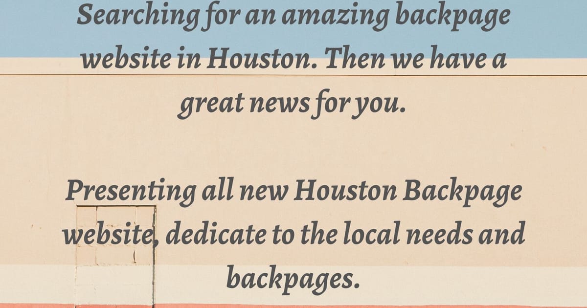 breann linse recommends the back page houston pic