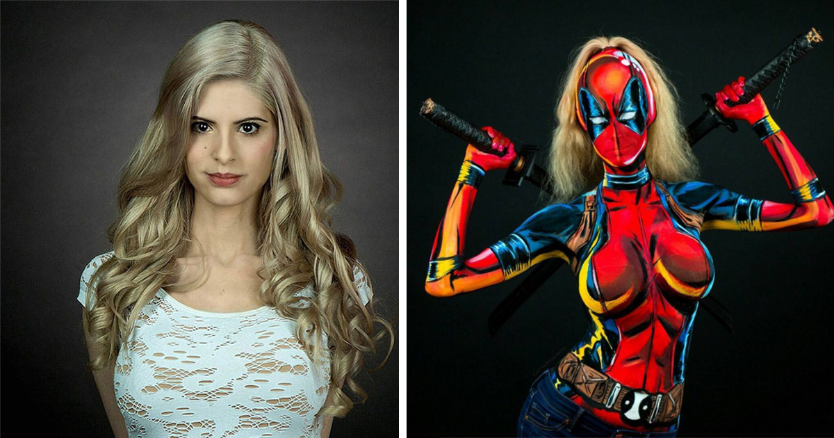 female body paint cosplay