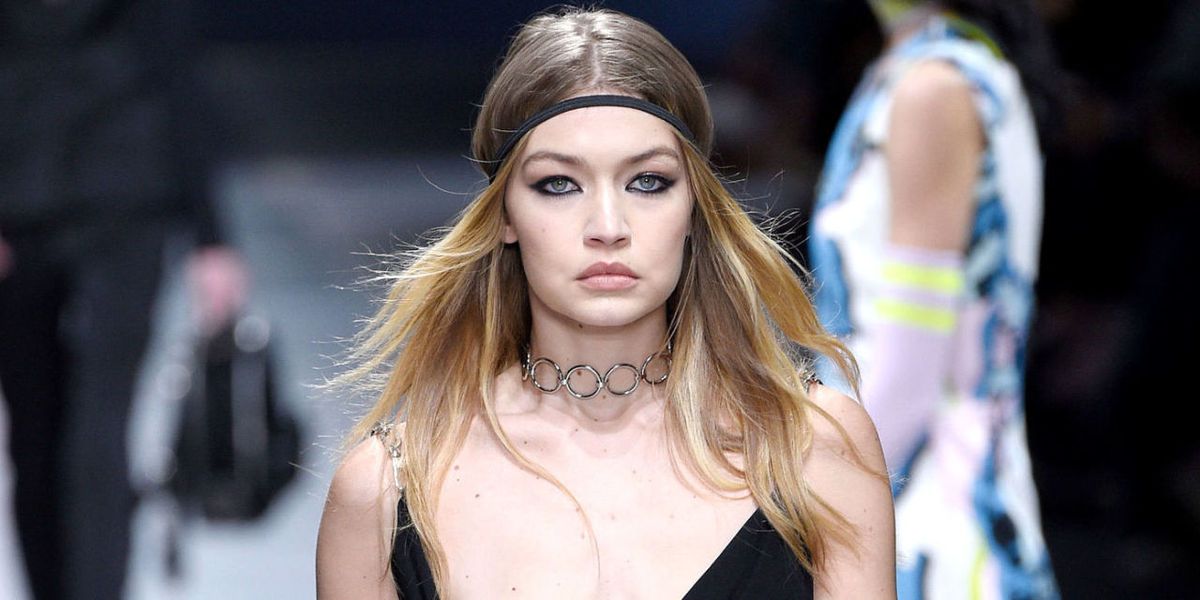 debbie amburgey recommends gigi hadid nip slip versace pic