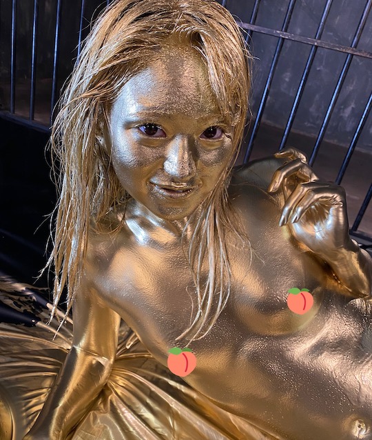 dominic lamar recommends gold body paint sex pic