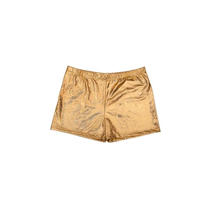 ahmed shaz recommends gold lame hot pants pic