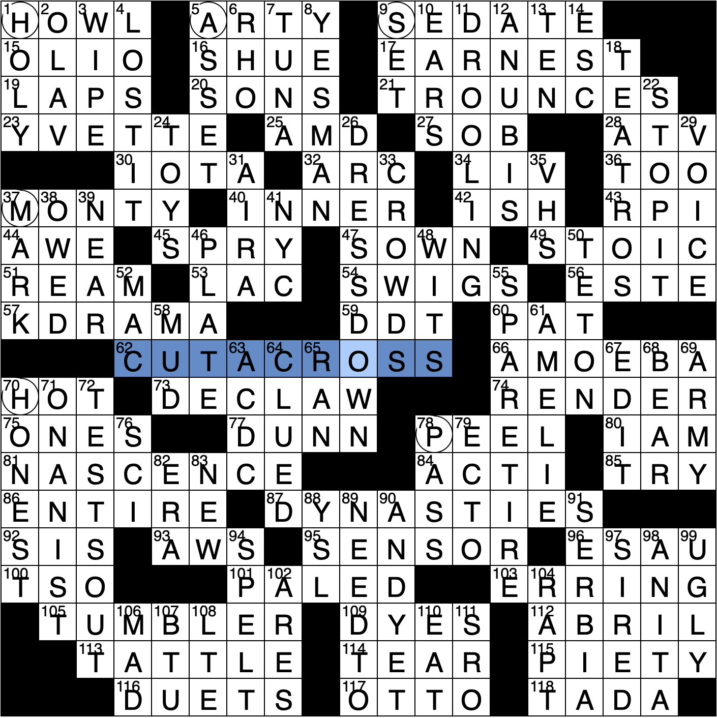 dick wray recommends Gorge Crossword Clue