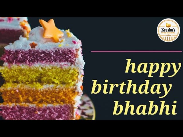 happy birthday bhabhi cake