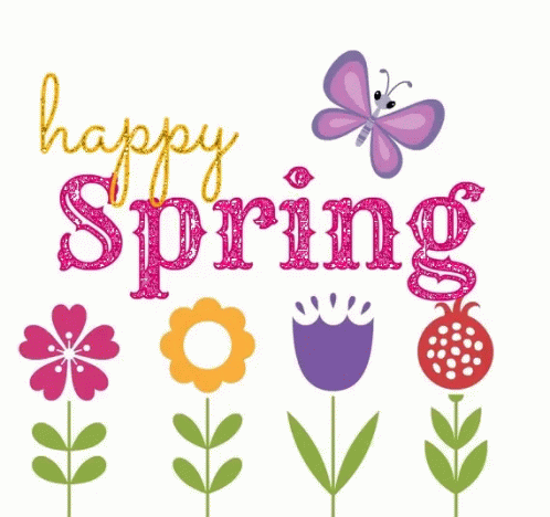 happy first day of spring gif