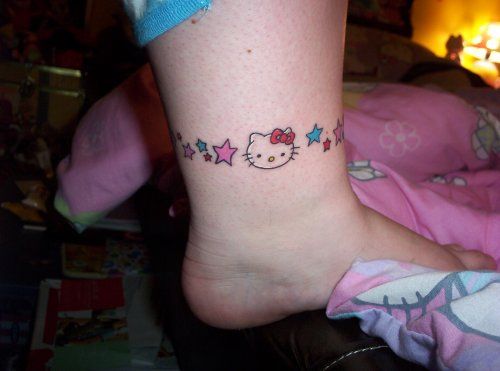 brian shapiro recommends Hello Kitty Ankle Tattoo