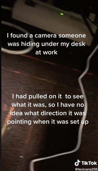 dianne madriaga recommends hidden camera under desk pic