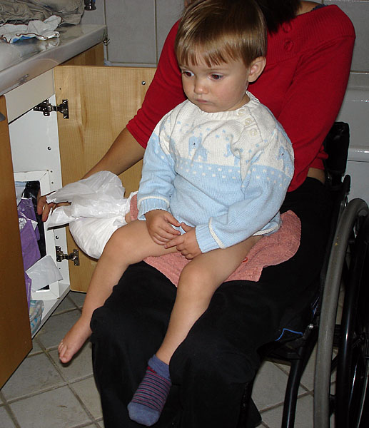 arrie venter add how to change a diaper in a wheelchair photo