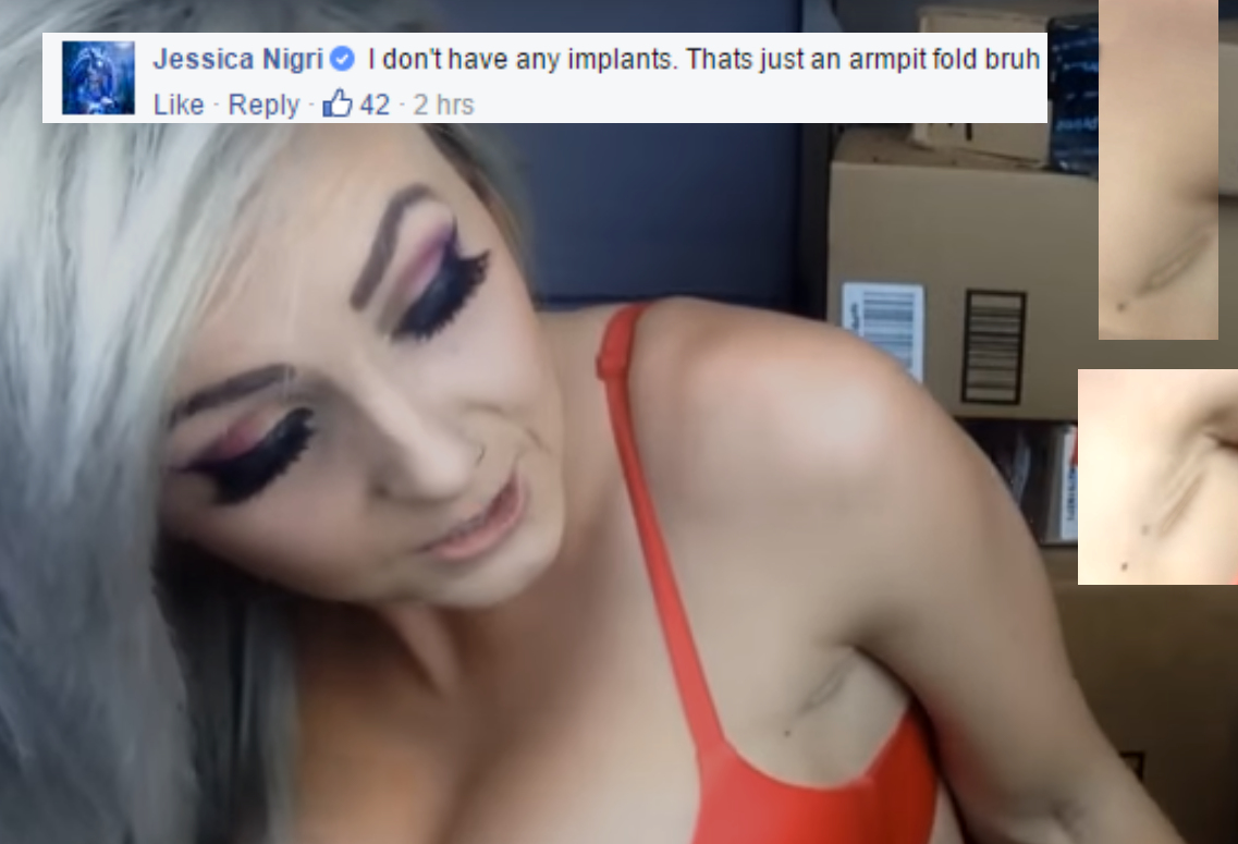 Jessica Nigri Fake Breasts silva nude
