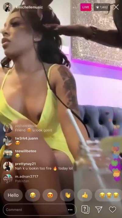 chris glispie recommends K Michelle Nip Slip