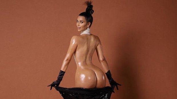 kim k booty nude