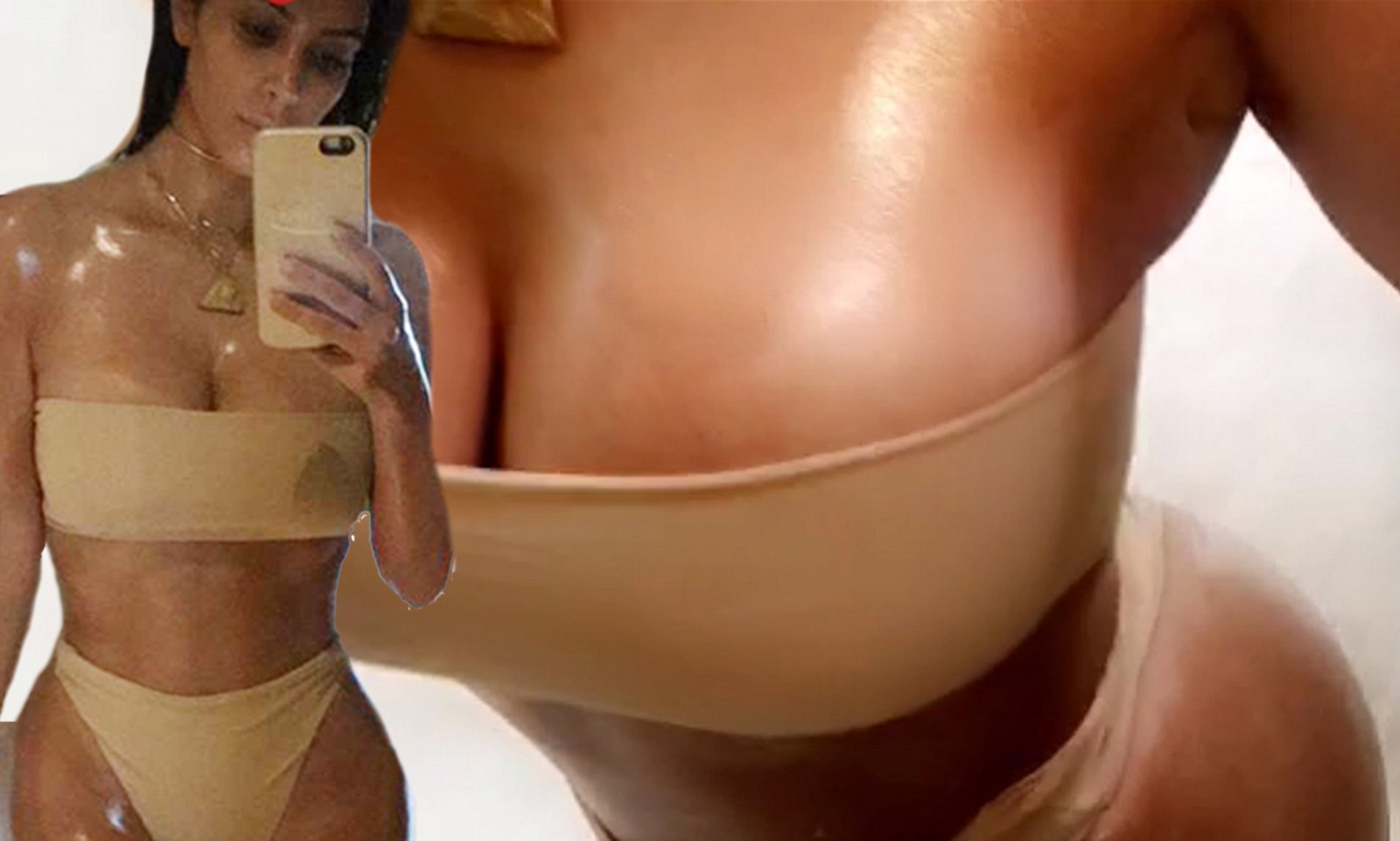 kim kardashian bouncing boobs