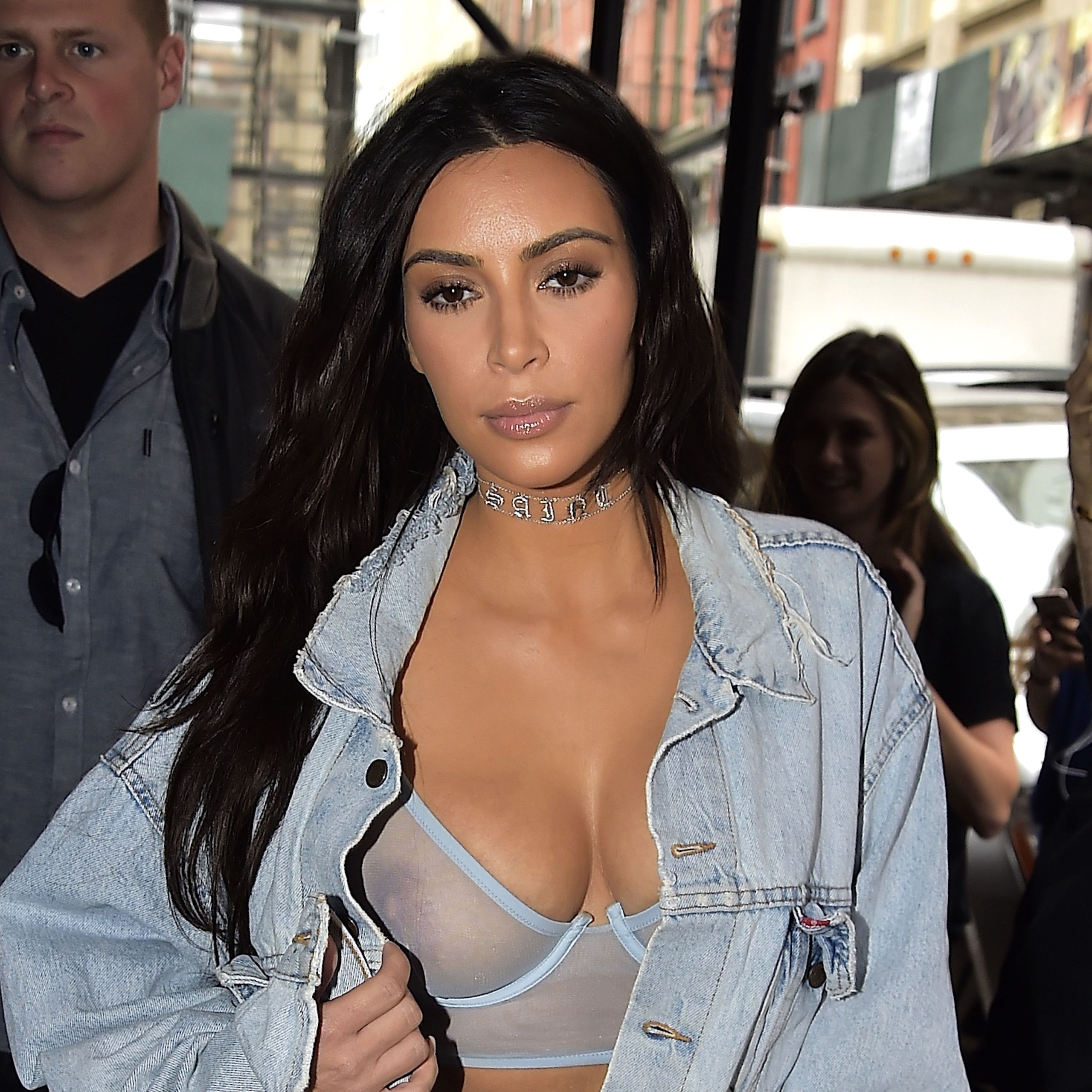 dennis brockman recommends Kim Kardashian See Thru Top