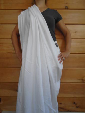 diana gerkensmeyer recommends making a toga with a sheet pic