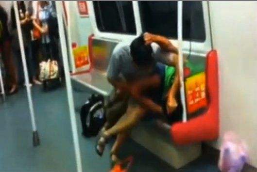 cornelius j thompson share man eating woman on subway photos