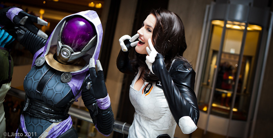 Mass Effect Cosplay Tali interracial ffm