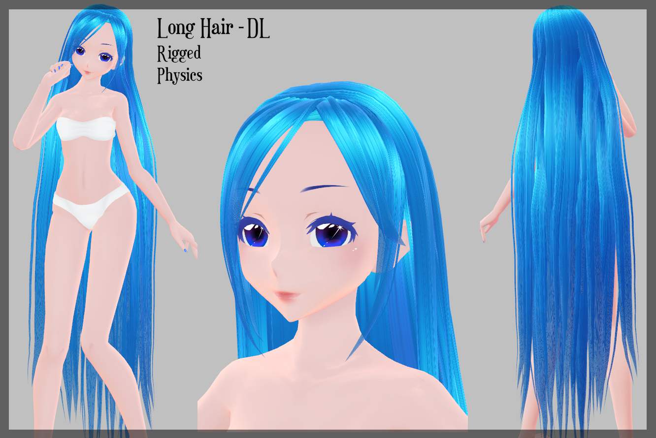 Best of Mmd long hair