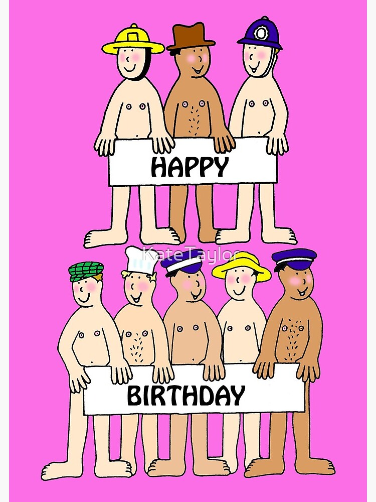 naked guy happy birthday