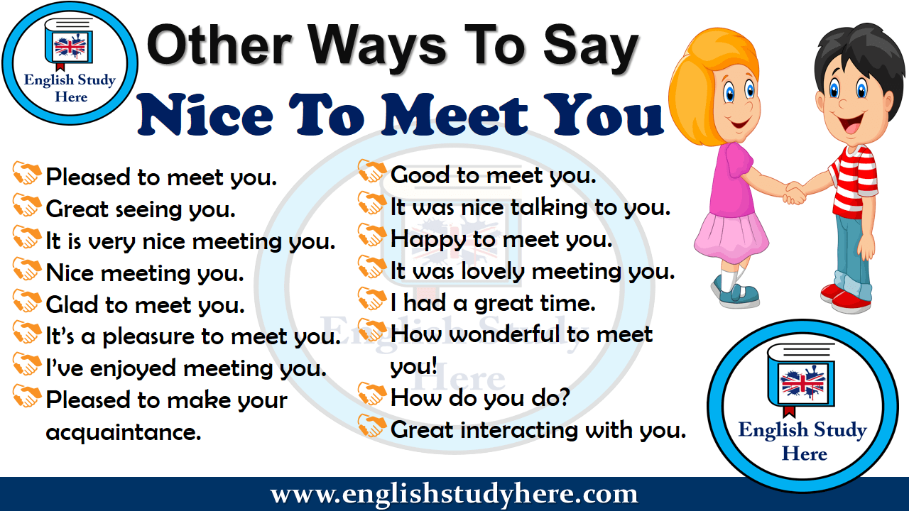 nice to meet you pictures