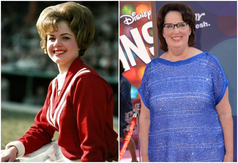 Phyllis Smith Young Cheerleader im schwimmbad