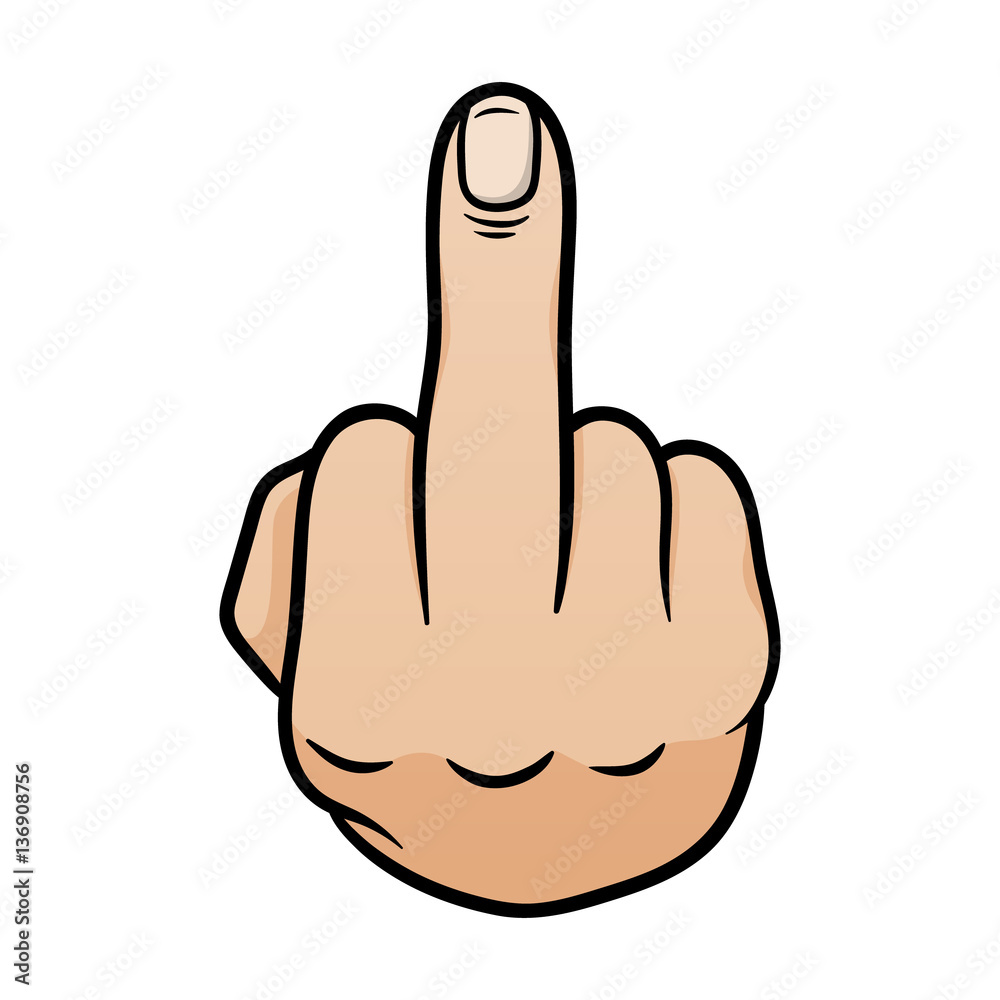 pics of middle finger flipping off