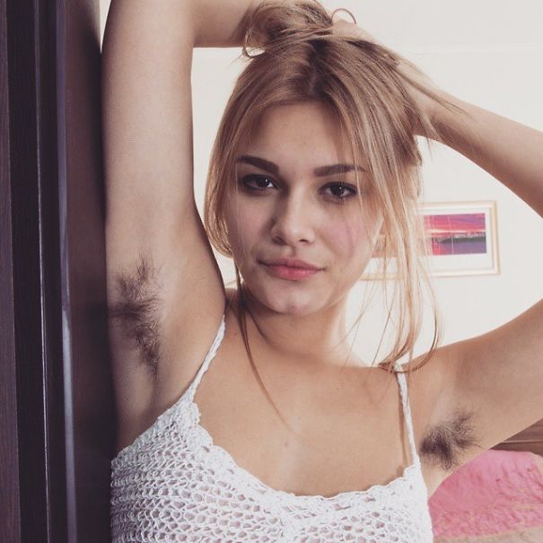 pictures of women with hairy armpits