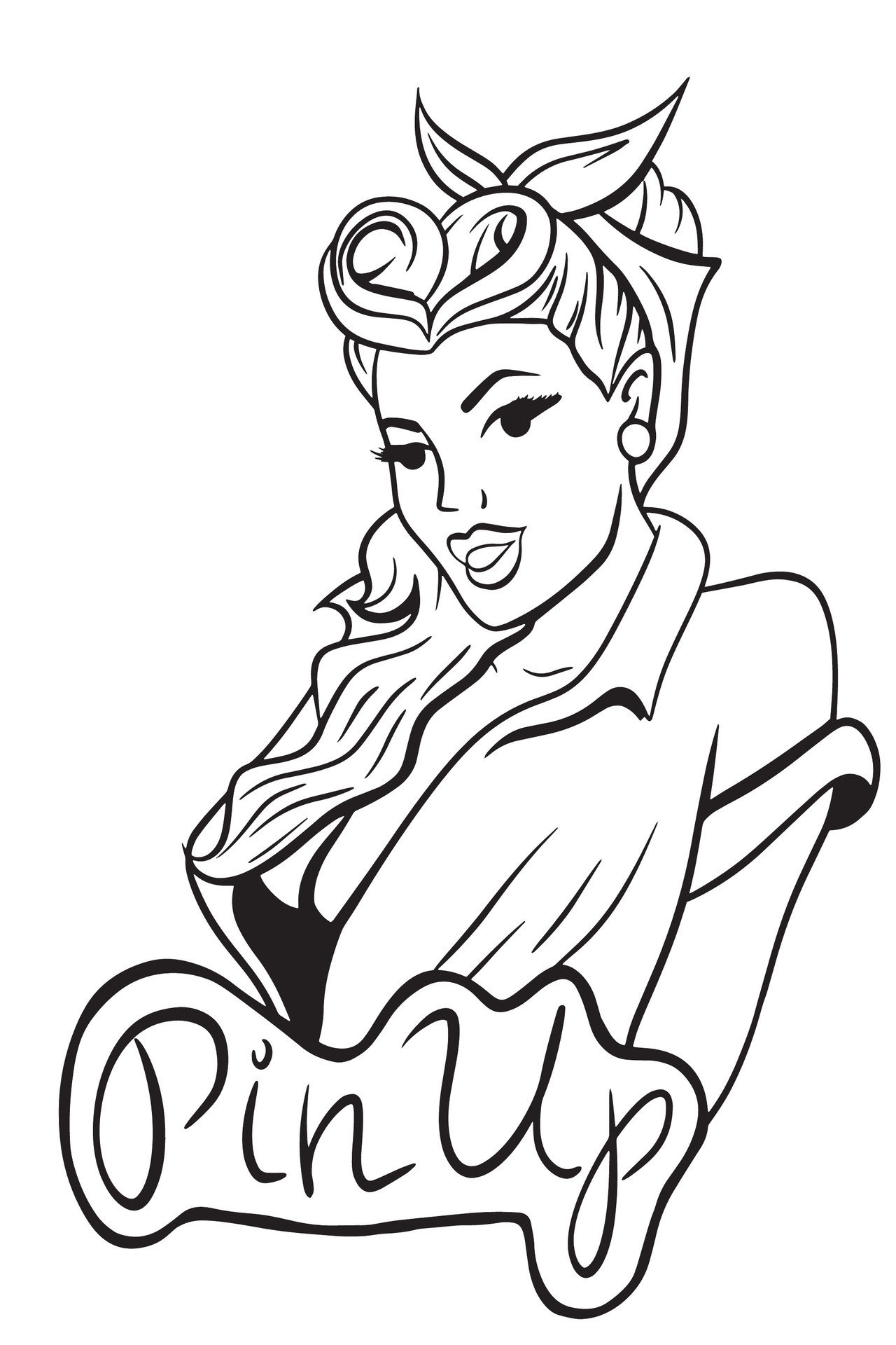deloise alexander recommends pin up girl coloring pages pic