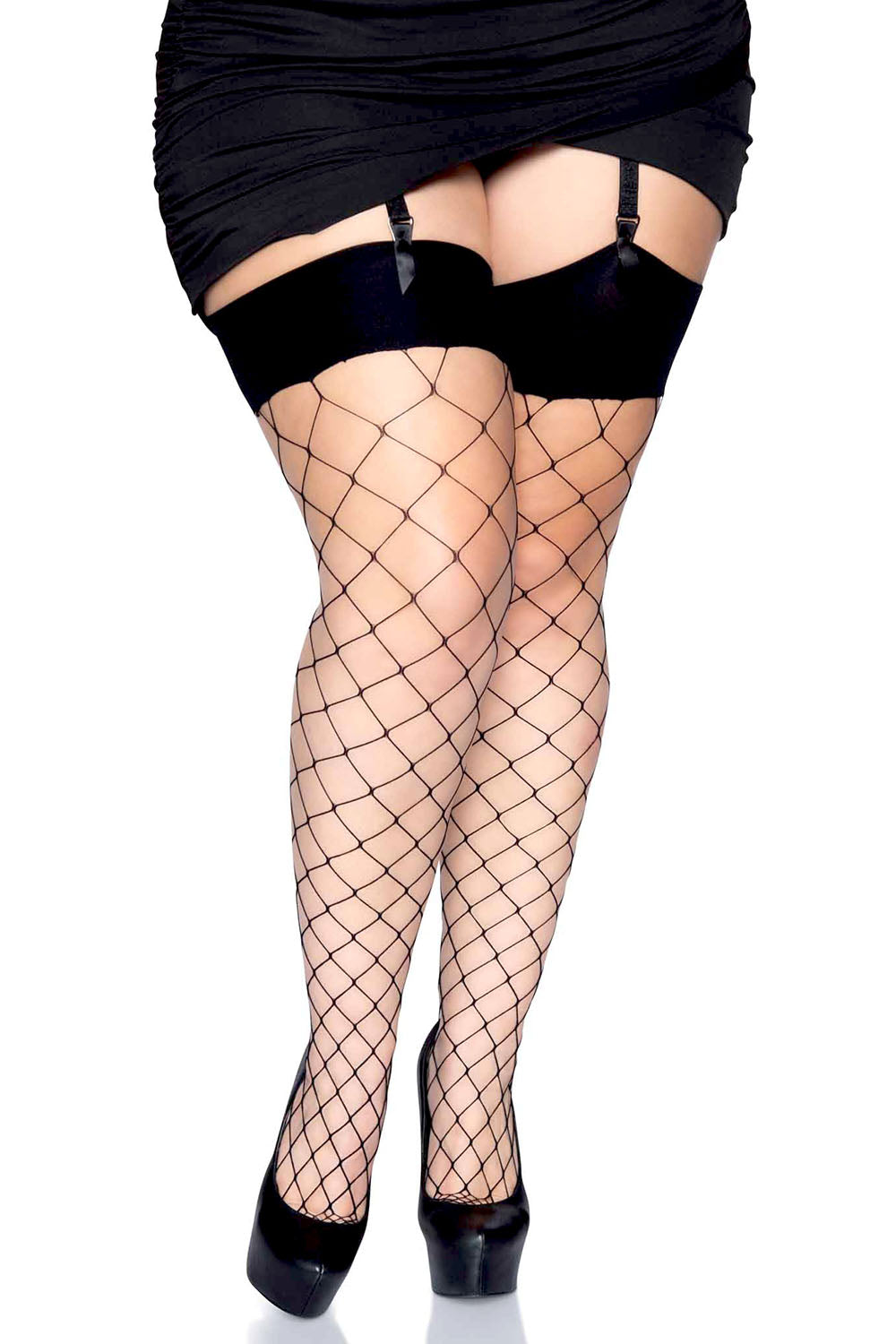 dexter montoya recommends plus size fishnet thigh high stockings pic