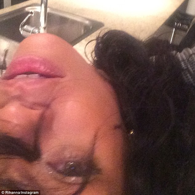 Rihanna Naked Selfie with nipples