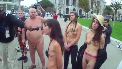 saggy tits on naked women in public