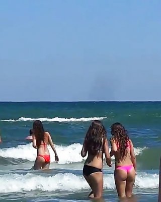 Best of Spying on two girls beach porn