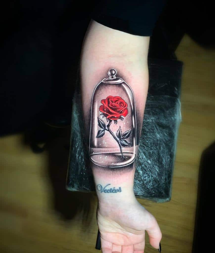 annette timothy share tattooed beauty and the beast photos