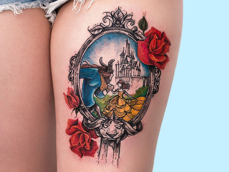 baiju kp add photo tattooed beauty and the beast