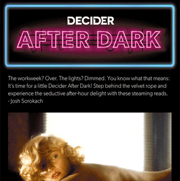 alexander patten recommends The Decider After Dark