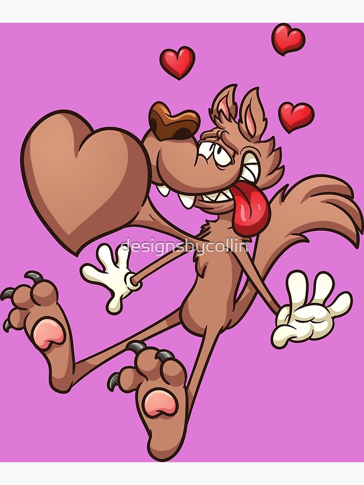 wolf in love cartoon