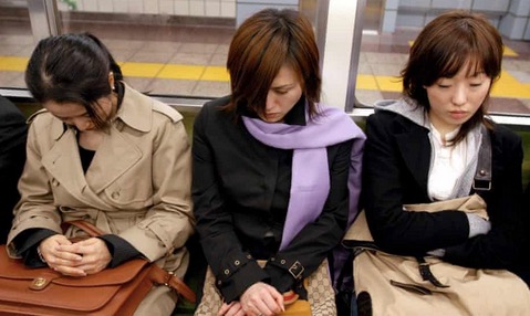 women groped on train